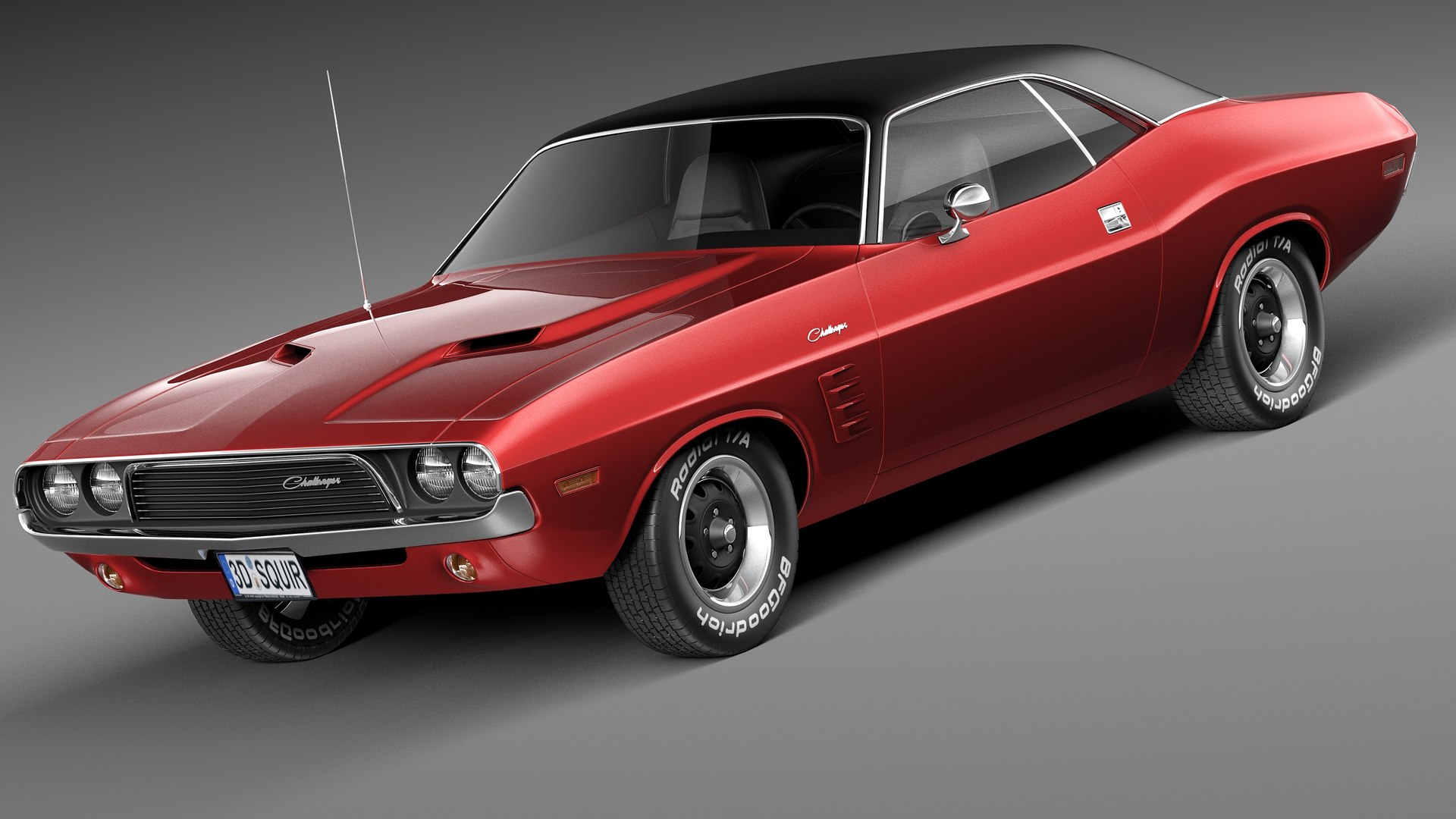 ダッジチャレンジャー1972-19743Dモデル - TurboSquid 605947