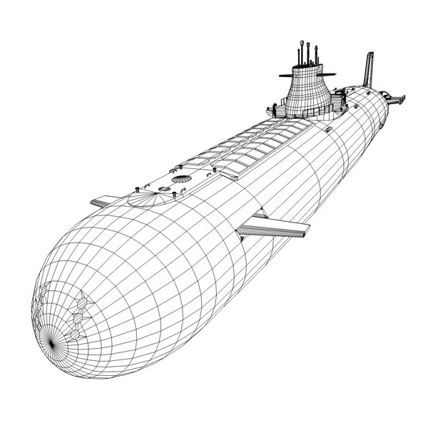 潜水艦のThypoonクラス3Dモデル TurboSquid 801090