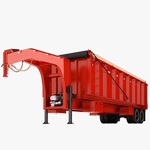 Powered Dump Trailer 04 3D model