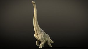 Brachiosaurus Dinosaur Rig and Animations