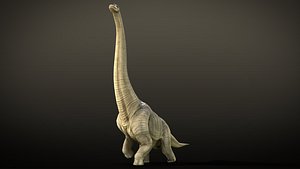 Brachiosaurus Dinosaur Rig and Animations