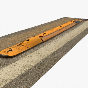 Ultra-realistic street bump 02 hy poly 3D model