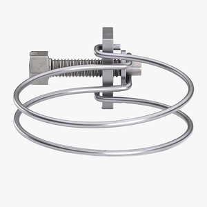 3D Wire hose clamp