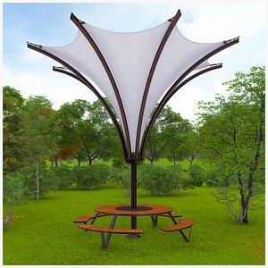 Tensile Structure For Garden Outdoor Furniture