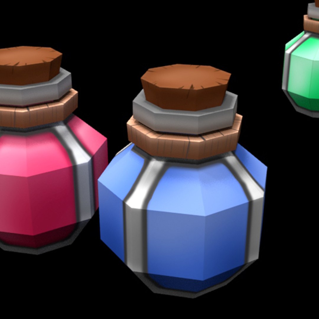 Potions 3D model - TurboSquid 1321009