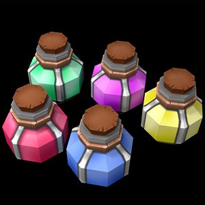 potions 3D model