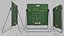 Customizable U-Stand Greenboard Square Writing Board