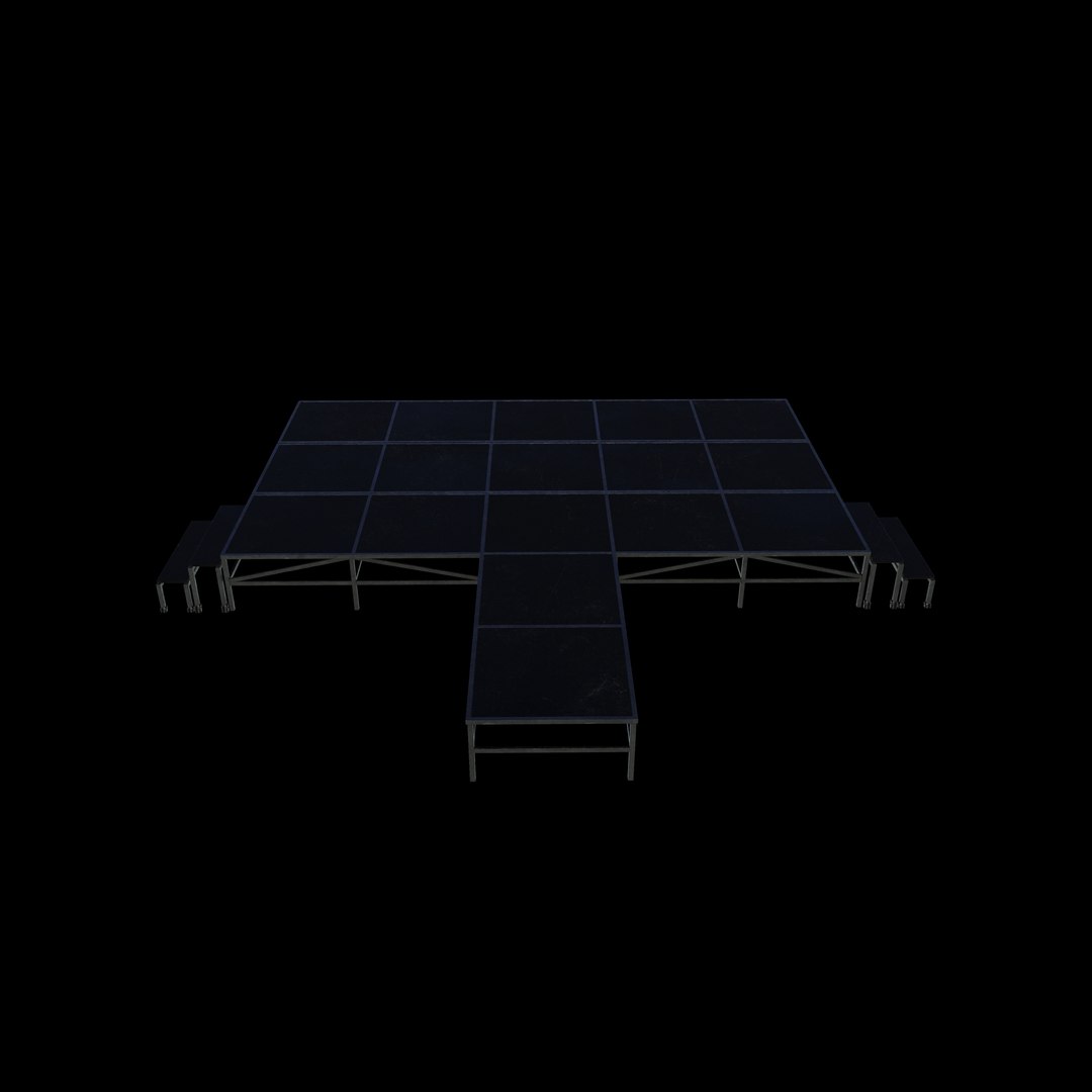 3D Rectangular Stage Set 3D Model Model - TurboSquid 2519478