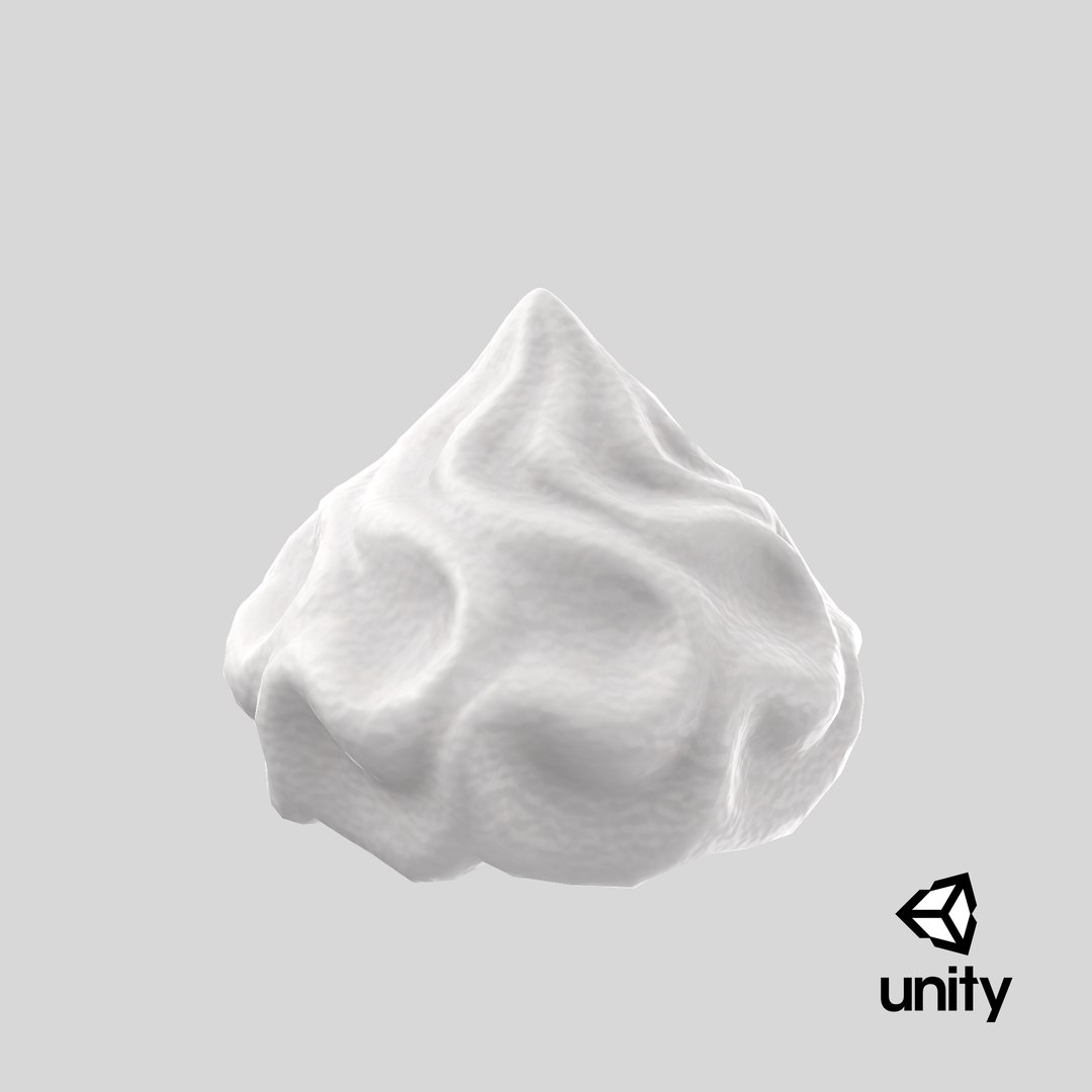 3D Whipped Cream 01 Model - TurboSquid 2038862