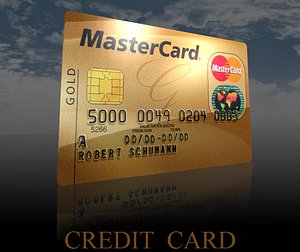 3d model credit card