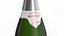 3D Champagne Bottle Mockup model