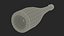 3D Champagne Bottle Mockup model