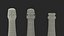 3D Champagne Bottle Mockup model