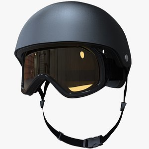 c4d skiing helmet mask