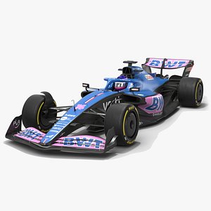 3D BWT Alpine A522 F1 Team Season 2022 Race Car model