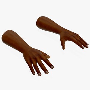 Afro American Male Hands Base Pose