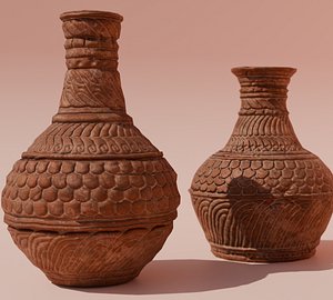 Ancient Medieval Pots model