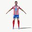 Clement Lenglet del Atlético de Madrid 2025, manipulado en 3D