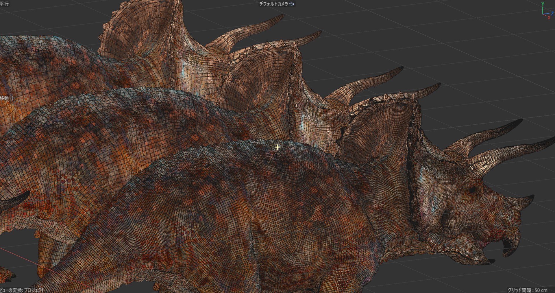 Triceratops 3D model https://p.turbosquid.com/ts-thumb/TM/GtsLp7/Qh/wire_00/png/1707123465/1920x1080/fit_q87/d40a8de87ed7c6714c115a90389216baaadee1a5/wire_00.jpg