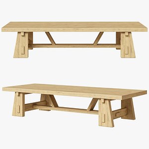 BR Home Dining Table Ashland 3D model
