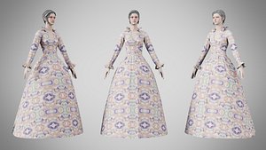 Dress 30 Gradient Wave Pattern