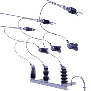 Substation Building Electrical Connection 31 3D model