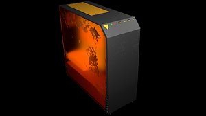 PC Computer Case Low Poly for games OBJ