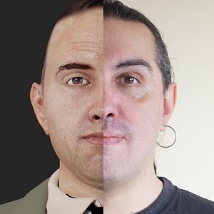 Realistic Head Hiko PBR Renderable