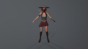 3D model Ninja Stylized Game 3D - TurboSquid 2124851