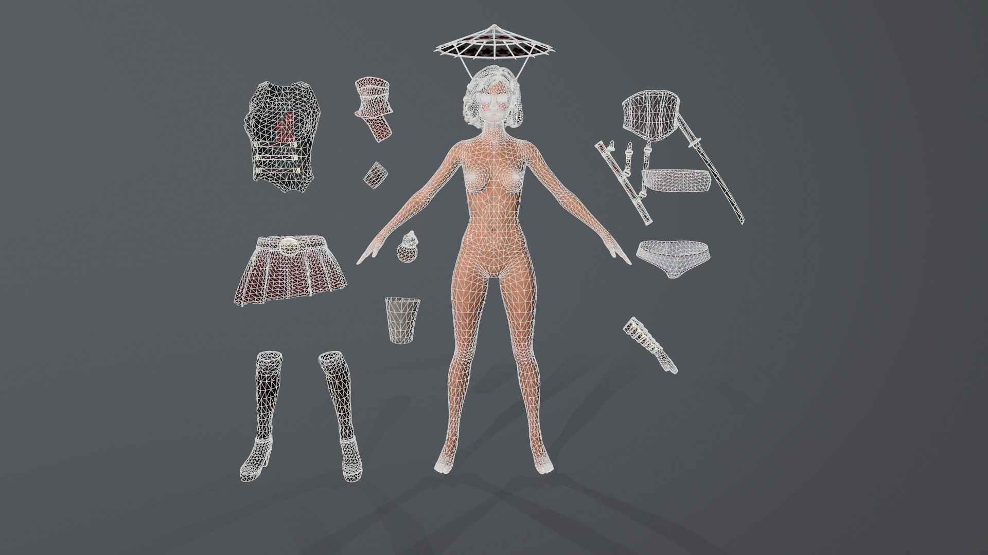 3D Shadow Woman - TurboSquid 1724768