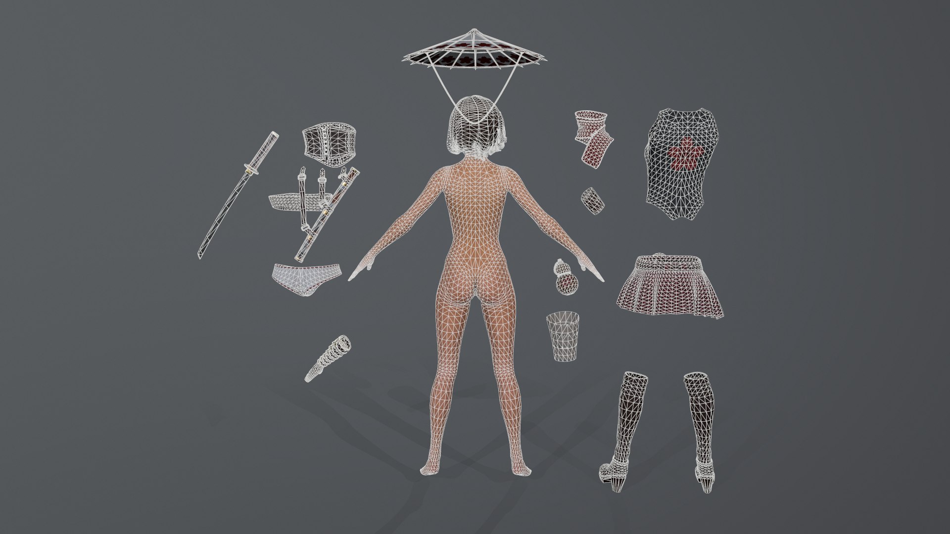 3D Shadow Woman - TurboSquid 1724768