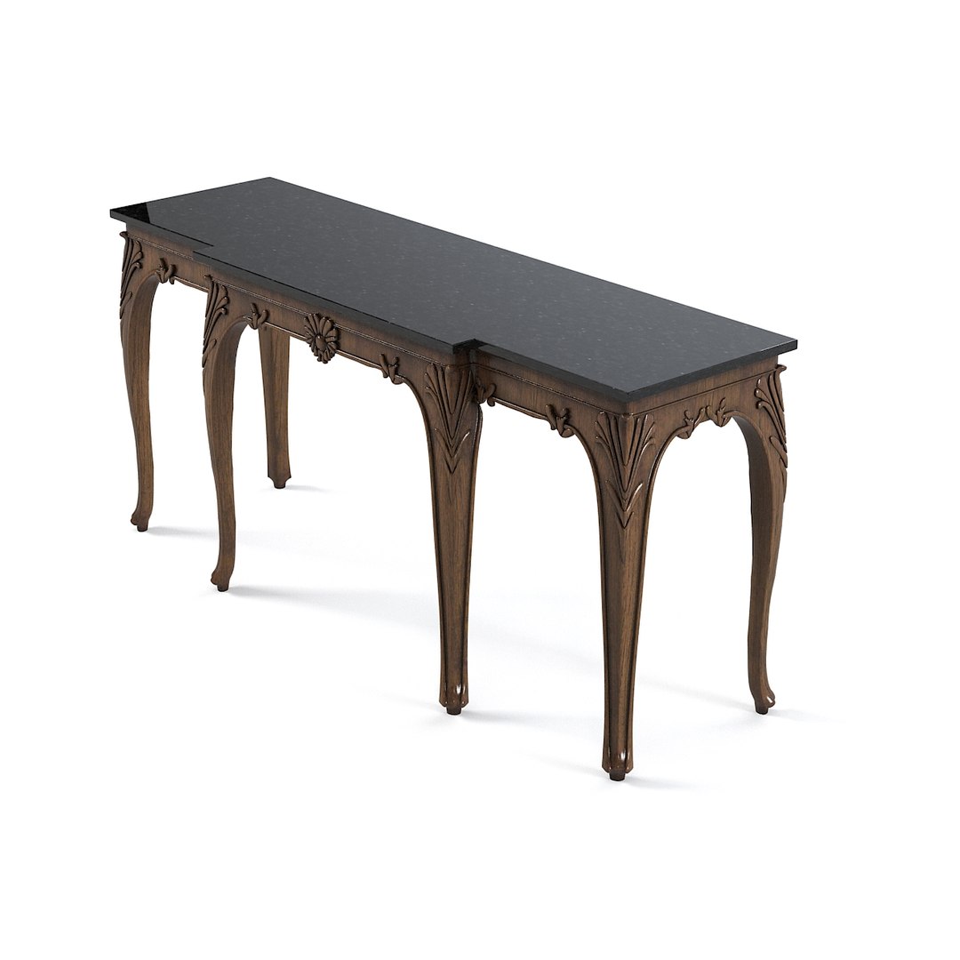 3d Model Traditional Console Table