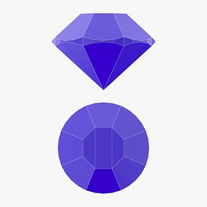 3D Single Gemstone - 3D Printable