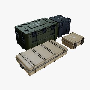 3D Military cases model