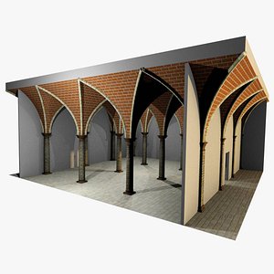 romanic vaulting column spacings obj