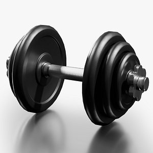 3D Adjustable Dumbbell model