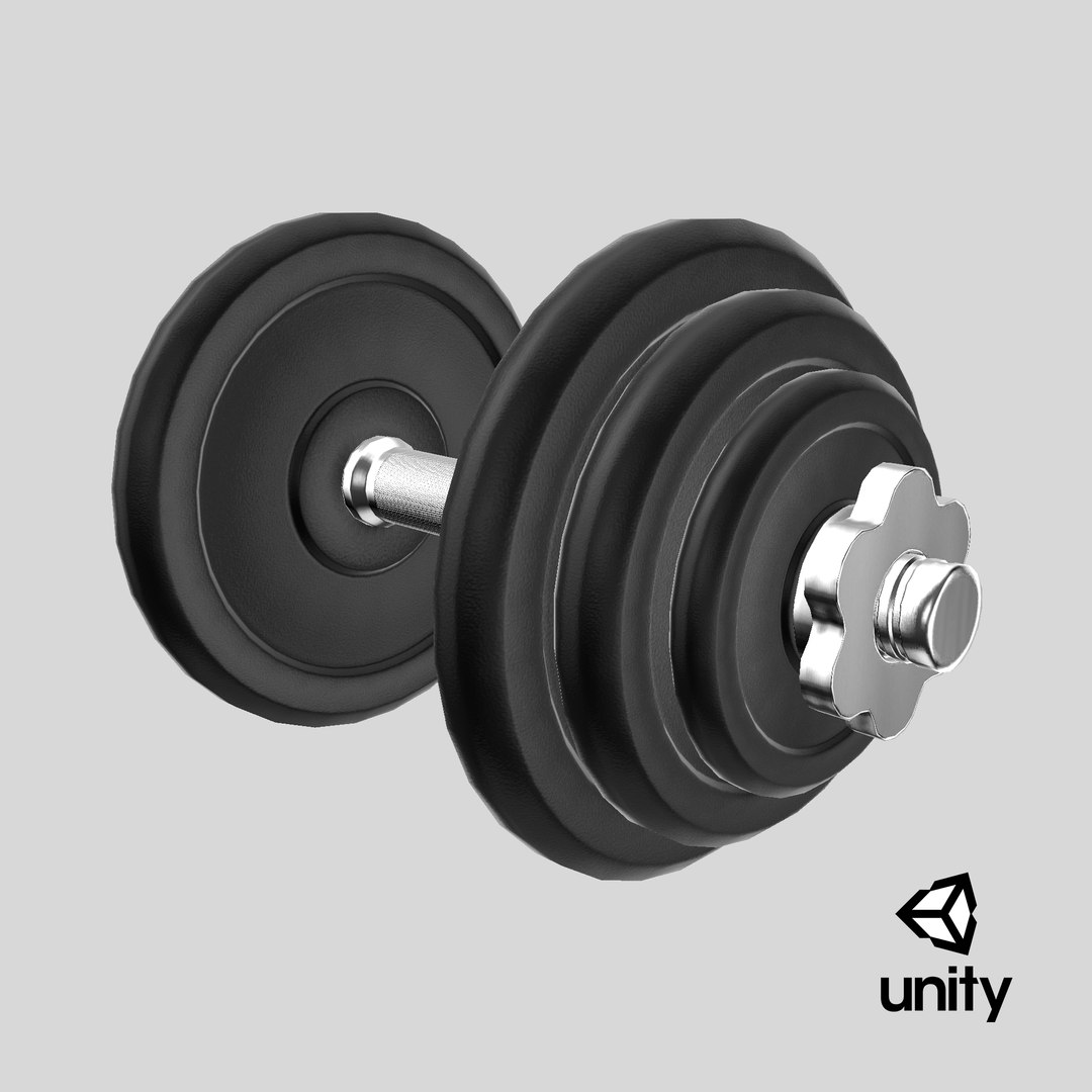 3D Adjustable Dumbbell model https://p.turbosquid.com/ts-thumb/TM/ga8tGv/jy/stemcell_unity_render/png/1738252074/1920x1080/fit_q87/6f769a6e009db02dde095aad21ca2a808ba2bf07/stemcell_unity_render.jpg