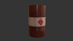 3D oil barrel model