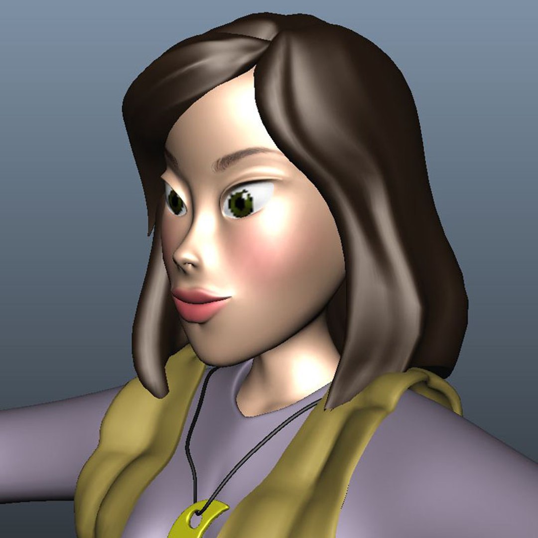 girl elly 3d model