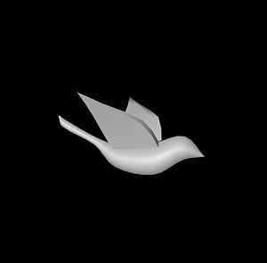 free bird flock 3d model