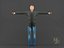 animations young man1 pack model
