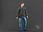 animations young man1 pack model