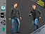 animations young man1 pack model