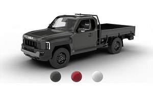 3D Kia Tasman Single Cab Chassis 2026 3d model model