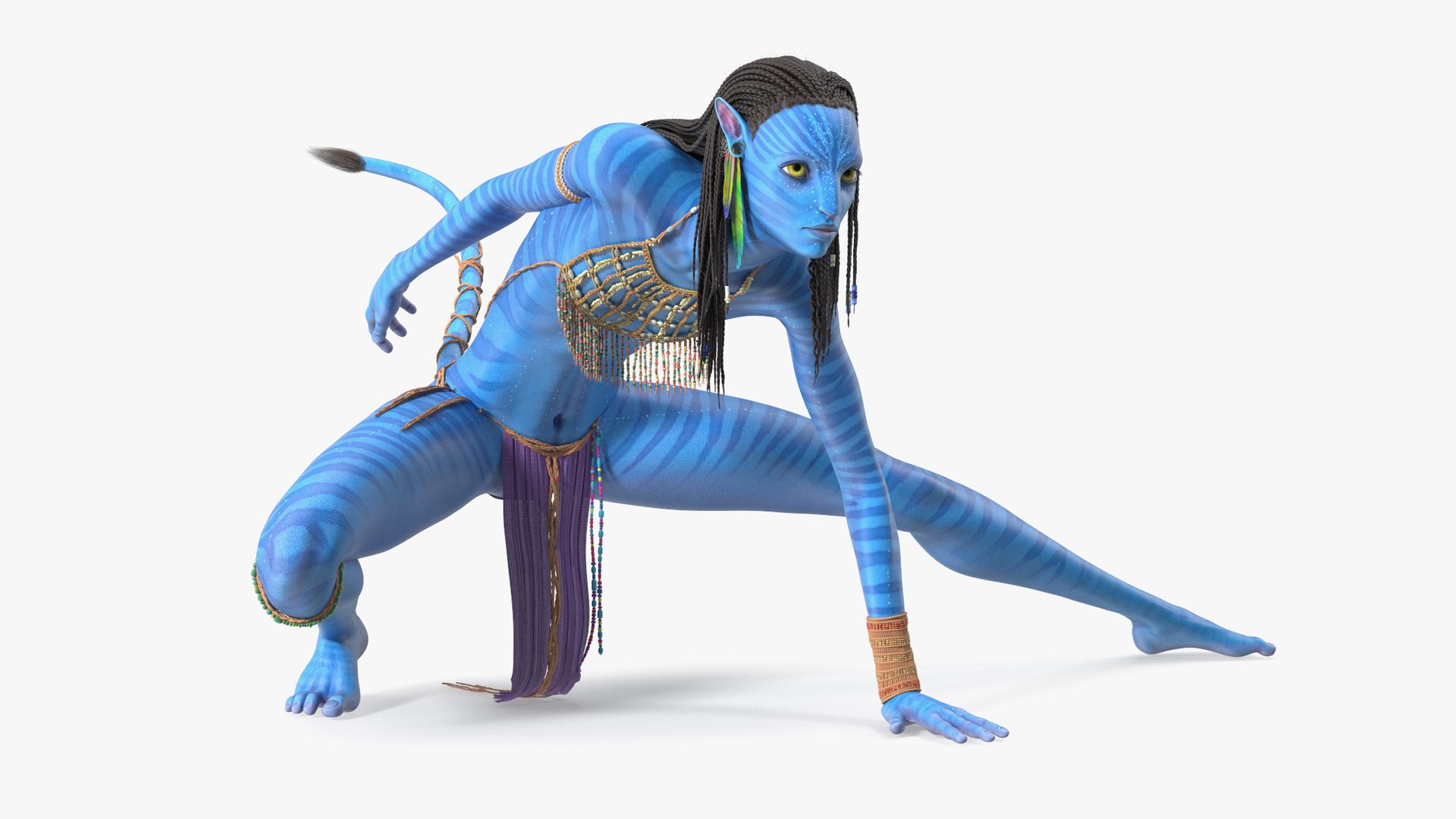 Neytiri Avatar Rigged for Cinema 4D 3D model preview