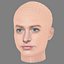 Ria Zmitrowicz Head - No Hair - Low poly head for game