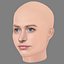 Ria Zmitrowicz Head - No Hair - Low poly head for game