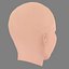 Ria Zmitrowicz Head - No Hair - Low poly head for game