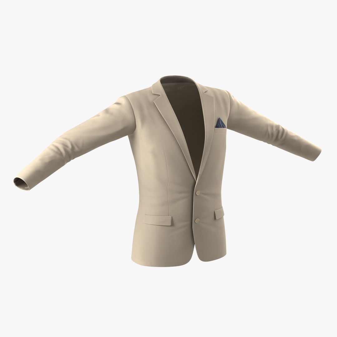 Mens Suit Jacket 9 3D model preview