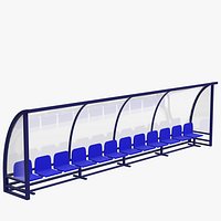Soccer reserve bench